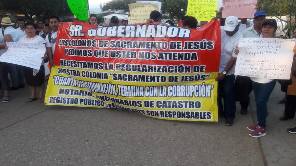Habitantes de la Colonia Sacramento suplican ser escuchados por el Gobernador, temen desalojo