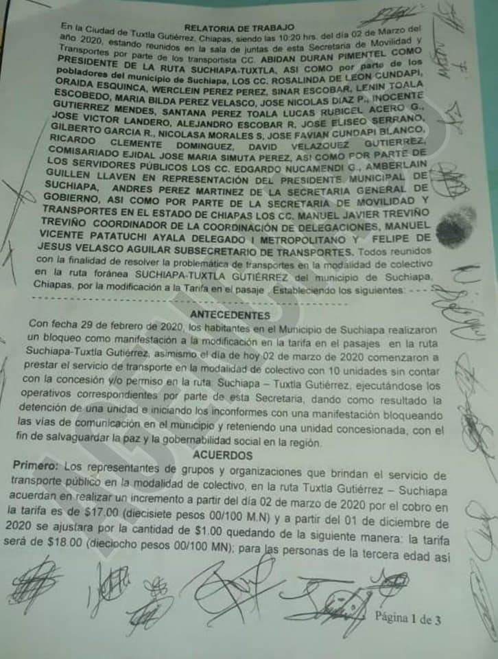 Pobladores de Suchiapa obtuvieron un precio preferencial en el pasaje