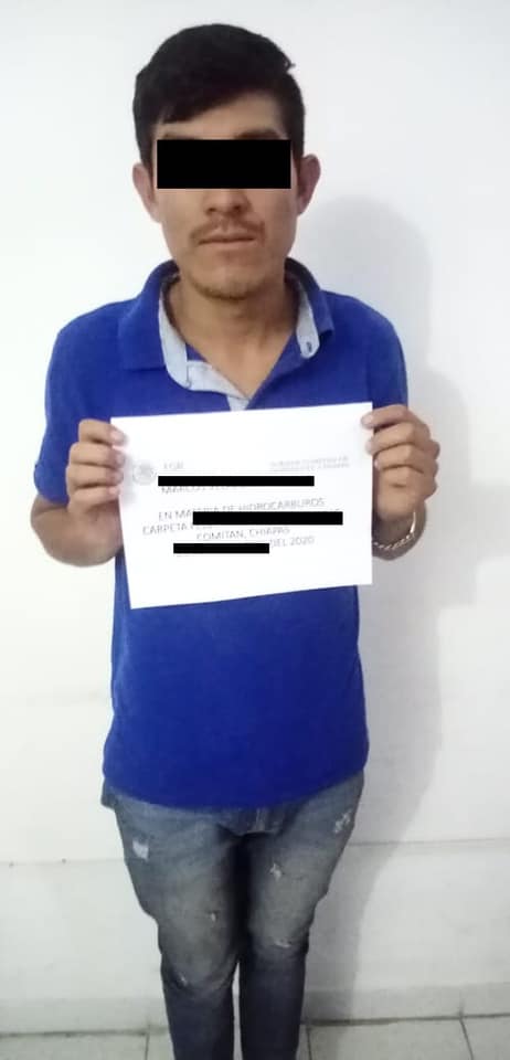PFM asegura huachicol en Comitán, detienen a tres