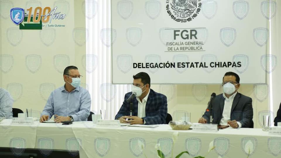 Reunión histórica entre Canaco Tuxtla y Fiscalía General de la República