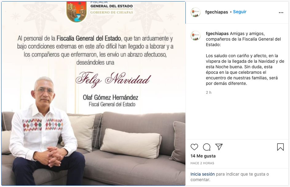 Mientras que el Fiscal General, Olaf Gómez Hernández, anda enviando mensajes navideños, en el CERSS Numero 3 de Tapachula se encuentra José, un migrante centroamericano, que fue acusado injustamente de Secuestro
