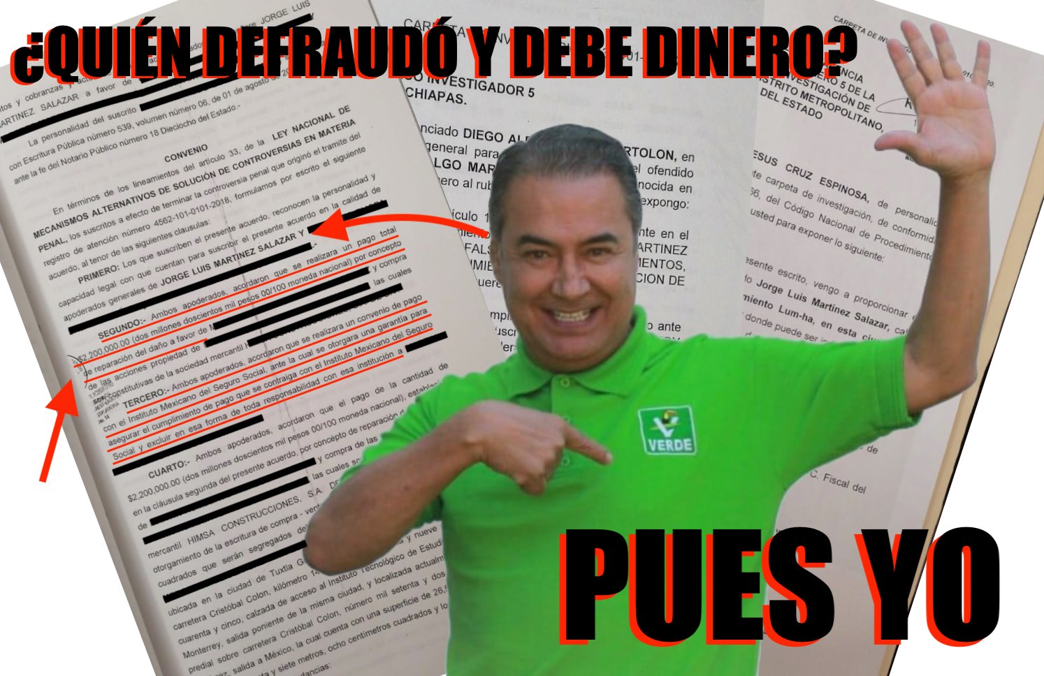 Fraude, falsificación de documentos, enriquecimiento ilícito y usurpación de identidad