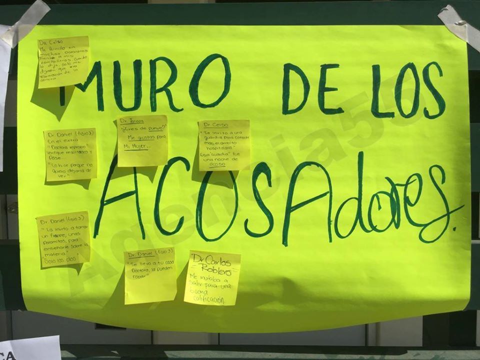 Misoginia y acoso sexual en el MURO DE LOS ACOSADORES de la Universidad Pablo Guardado Chávez