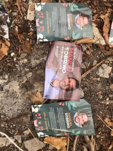 Basura electoral en el Parque Nacional Cañón del Sumidero