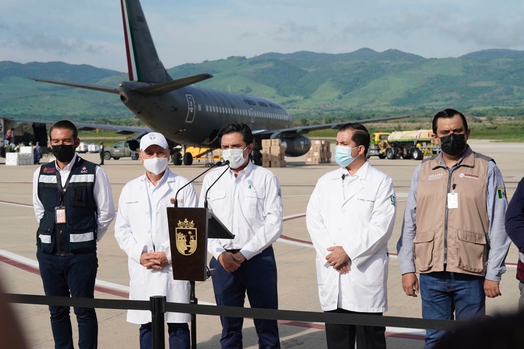 Vacunación masiva para Chiapas, arriban a Chiapas 300 mil vacunas contra COVID-19
