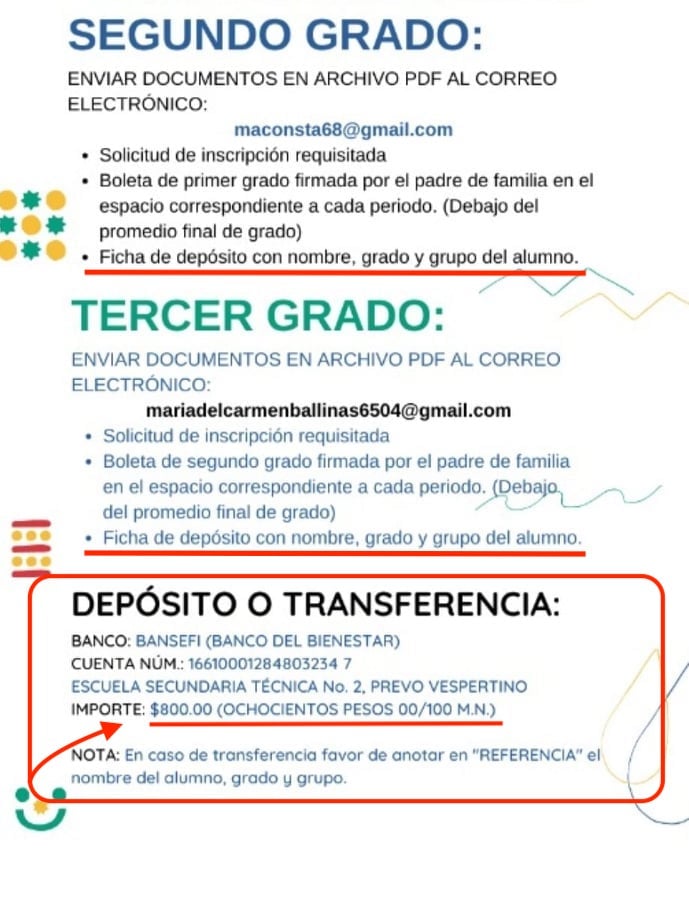 Siguen condicionando inscripción, Secundaria Técnica No. 2 cobran 800 pesos