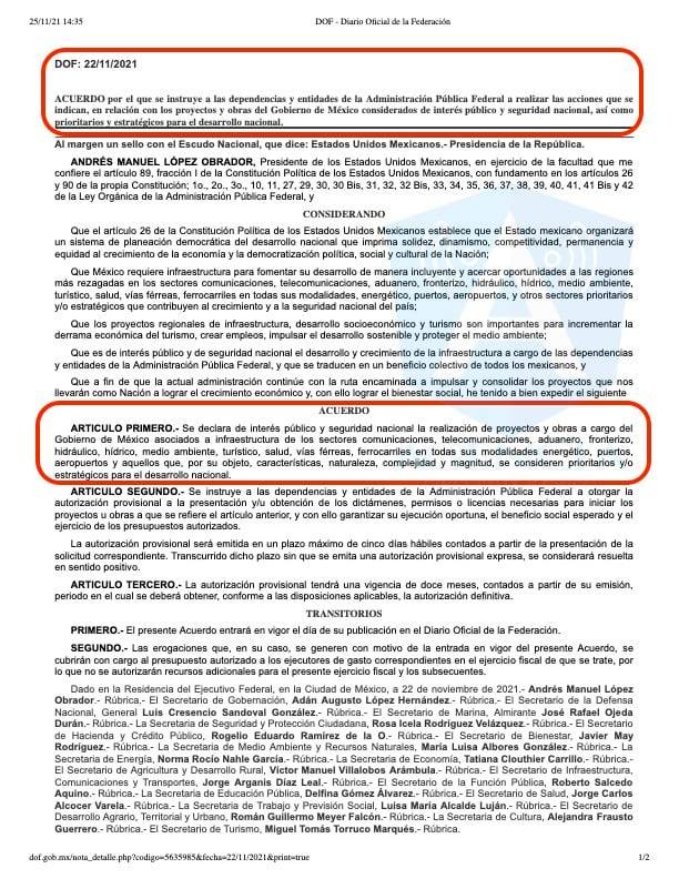 Este es el ACUERDO por el que se instruye a las dependencias y entidades de la Administración Pública Federal a realizar las acciones que se indican