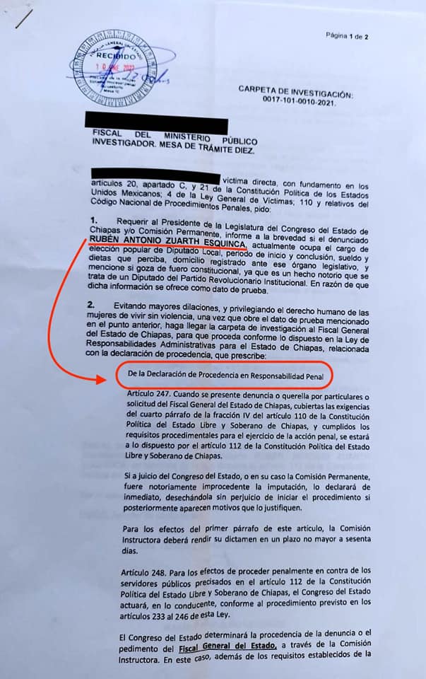 Por Abuso Sexual, solicitan Juicio de Procedencia contra el Diputado Rubén Zuarth Esquinca