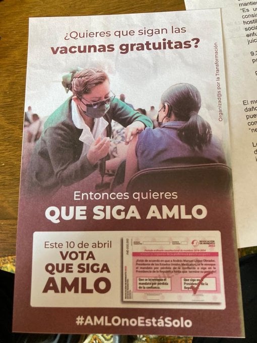 Algo está midiendo el Presidente de la República, Andrés Manuel López Obrador, que sus seguidores y políticos afines iniciaron una avalancha de publicidad para que se vote «que siga» en la #RevocacionDeMandato.