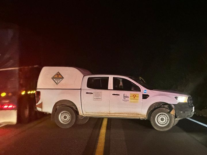 Camioneta con Fuente Radioactiva, que fue robada en Tabasco