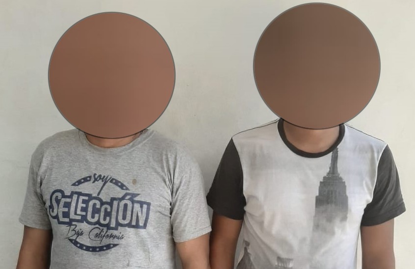 Caen dos con droga, el Kevin y Conrado traían de la verde