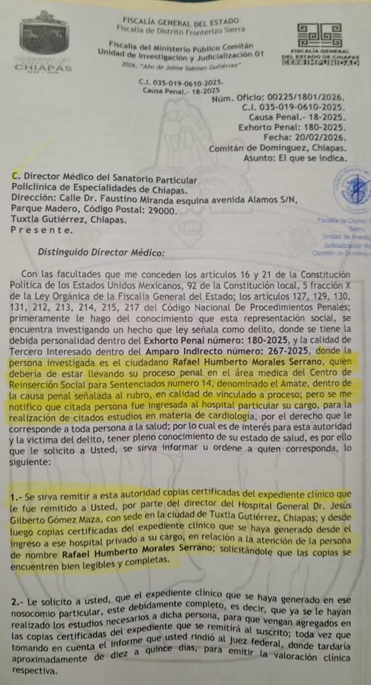 Quién le permite a un presunto violentador de una niña comodidades, como un cuarto de lujo en un hospital privado.
