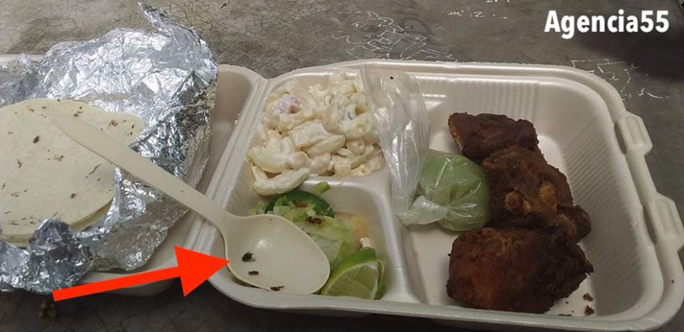 Totalmente insalubres la comida que le dan a los policías