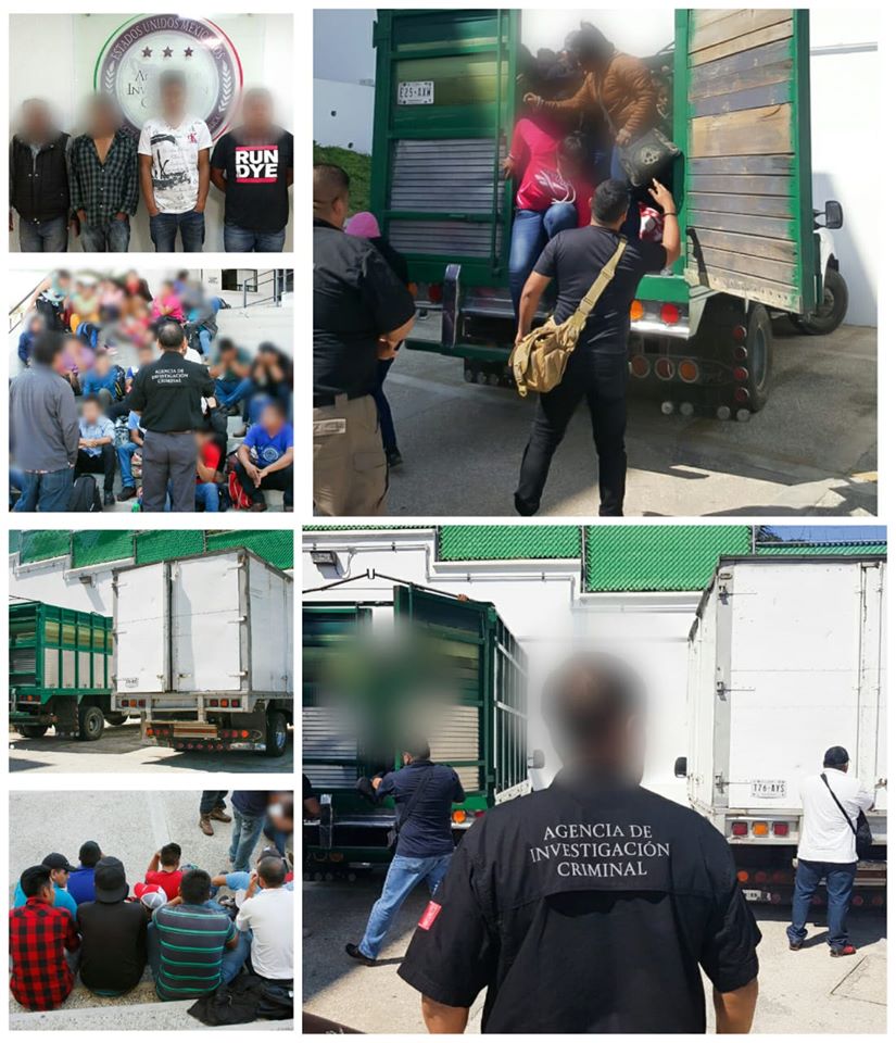Rescata FGR a 97 migrantes y detiene a cuatro personas