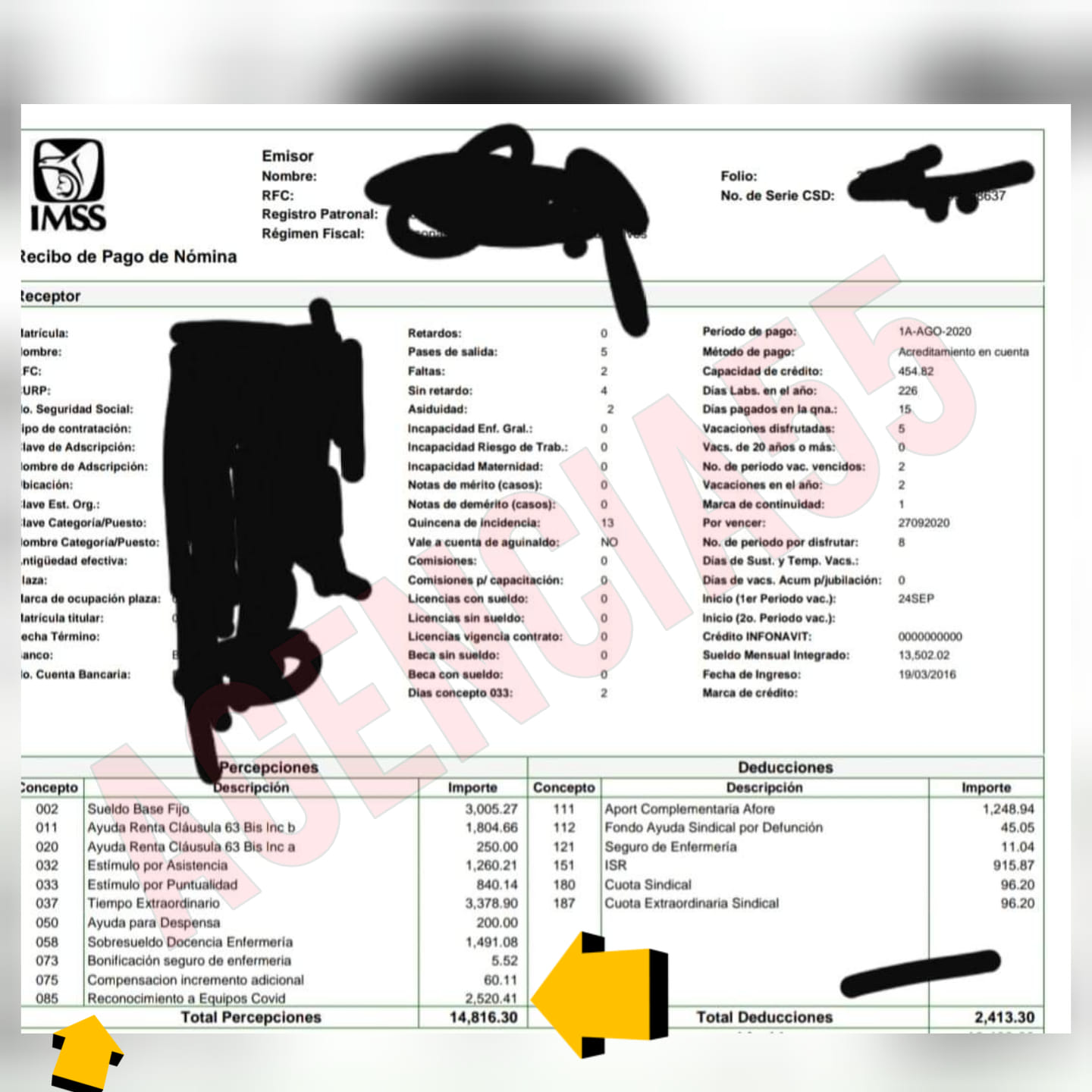 IMSS otorga compensación de más de cinco mil pesos mensuales a sus trabajadores como Reconocimiento a la lucha del Covid. ¿A ustedes les llega ese reconocimiento?