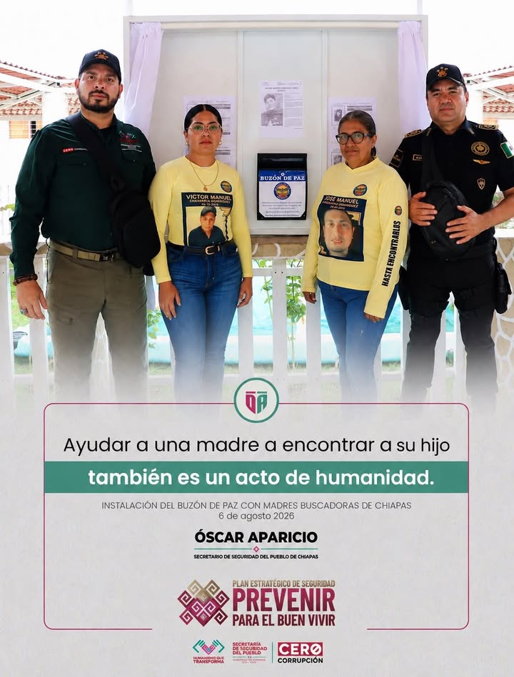 Ayudar a una madre a encontrar a su hijo también es un acto de humanidad: Óscar Óscar Alberto Aparicio Avendaño