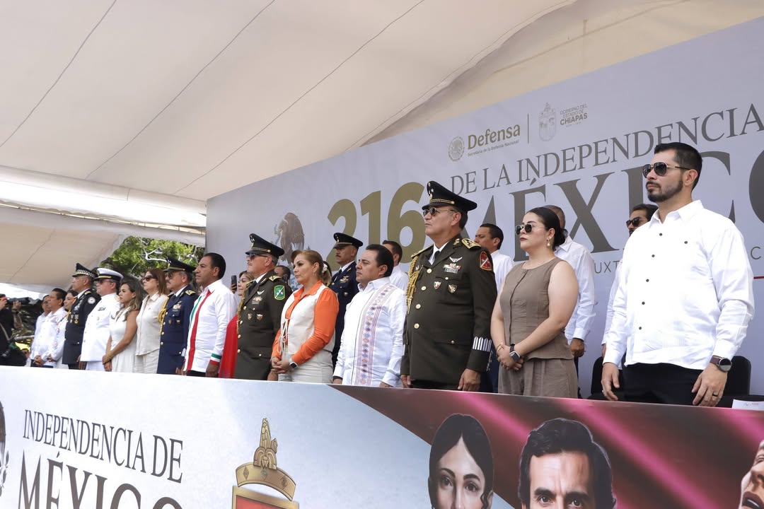 Chiapas conmemora con orgullo los 216 años del inicio de la Independencia de México