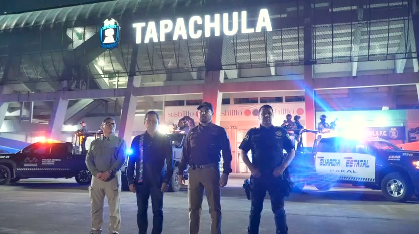 Despliegan operativo de seguridad masivo en Tapachula tras actos de violencia