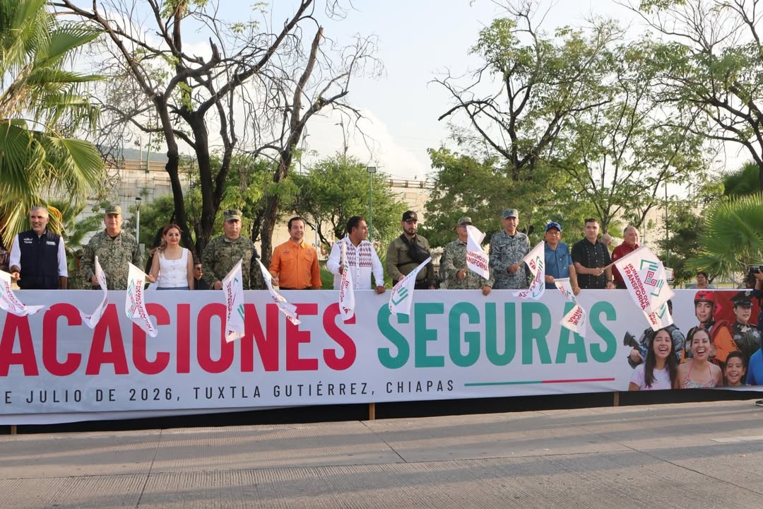 Despliegan 10 mil elementos para Vacaciones Seguras Verano 2026