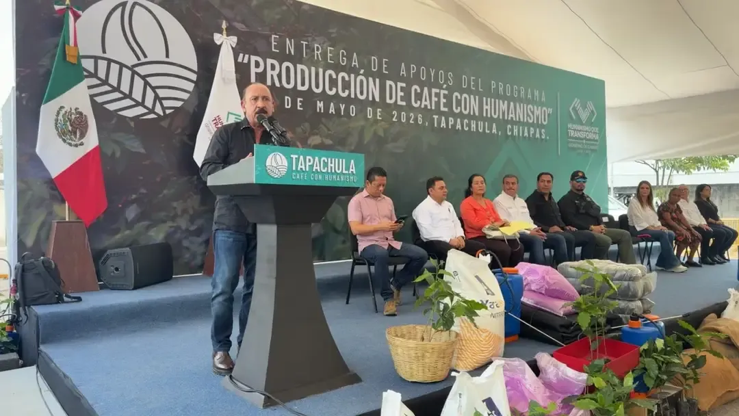 Entrega de apoyos del programa Producción de Café con Humanismo