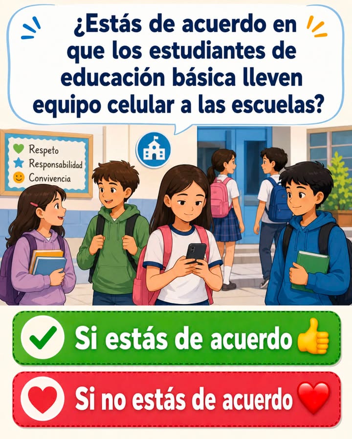 ¿Los celulares deben entrar al salón de clases?