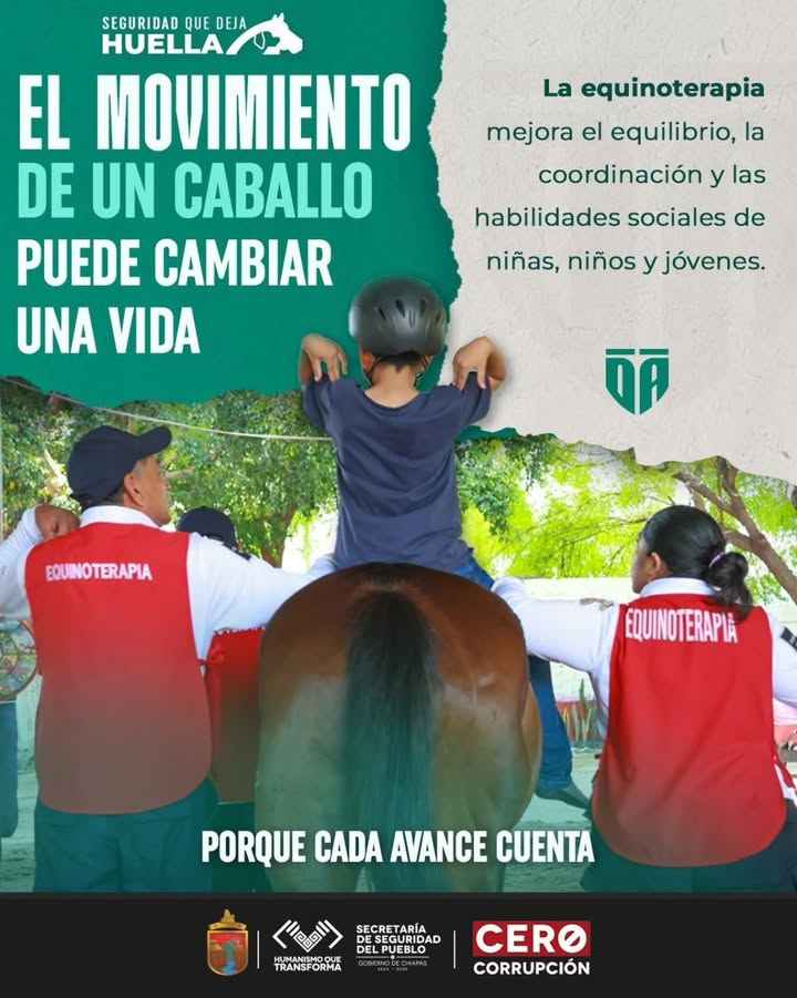 Transforma SSP la vida de niños, niñas y jóvenes a través de la equinoterapia