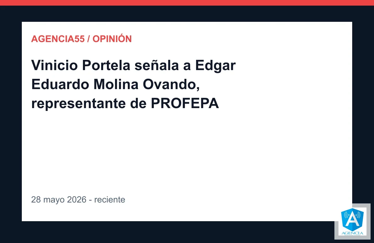 Vinicio Portela señala a Edgar Eduardo Molina Ovando, representante de PROFEPA