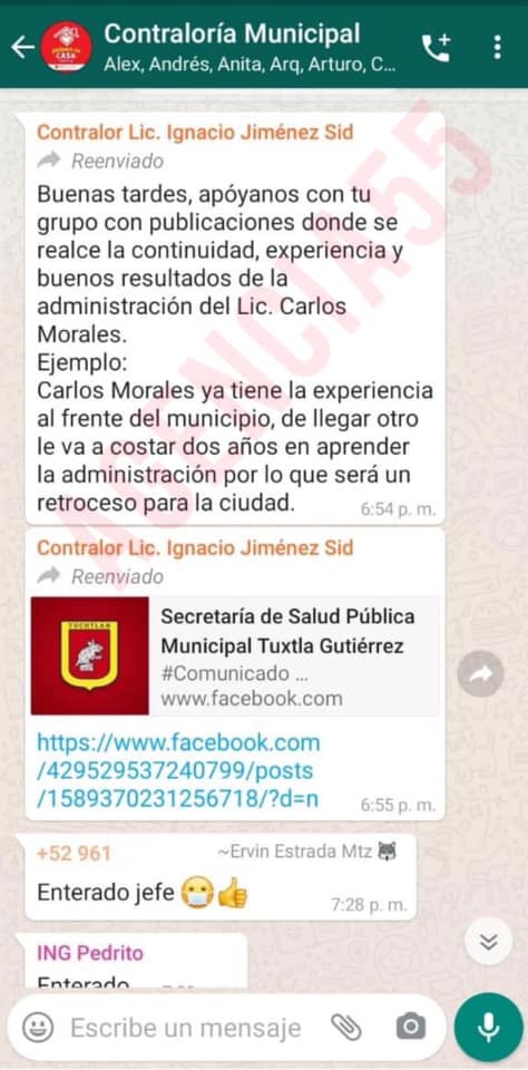 Esta es la descarada intromisión del Ayuntamiento Tuxtla Gutiérrez